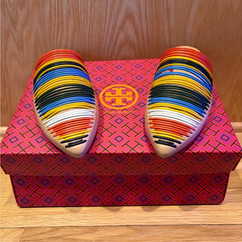 Tory Burch Pink and Red Geometric Box